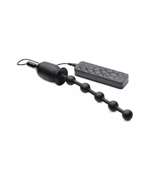 Voodoo Beads 10x Vibrating Silicone Anal Beads - Black - 11 Inch — image 8 of 10