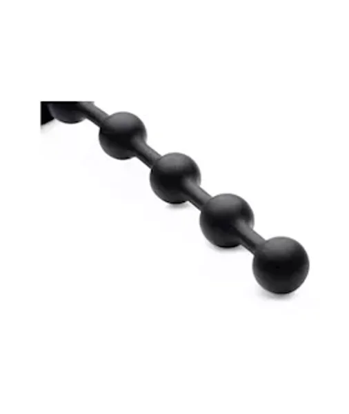 Voodoo Beads 10x Vibrating Silicone Anal Beads - Black - 11 Inch — image 9 of 10