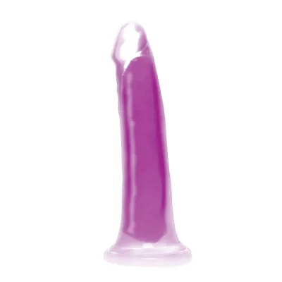 Realistic Dildos Lollicock Glow in the dark 7 In Silicone Dildo Purple