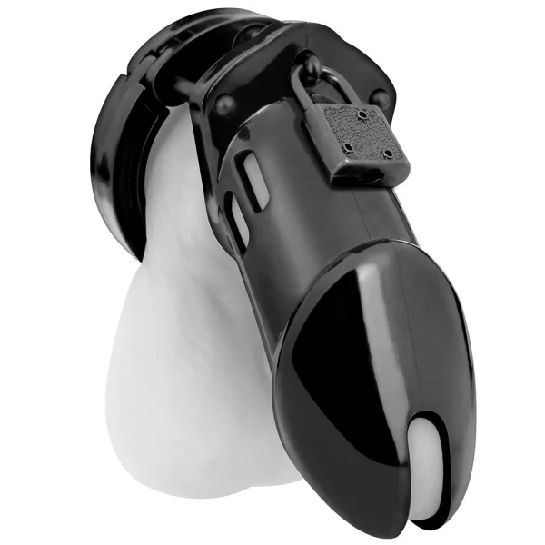 Blue Line Acrylic See-Thru Chastity Cage