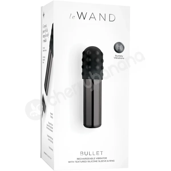Le Wand Black Chrome 15 Speed Powerful Bullet Vibrator
