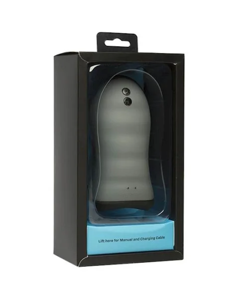Optimale - Vibrating Silicone Warming Stroker - Black