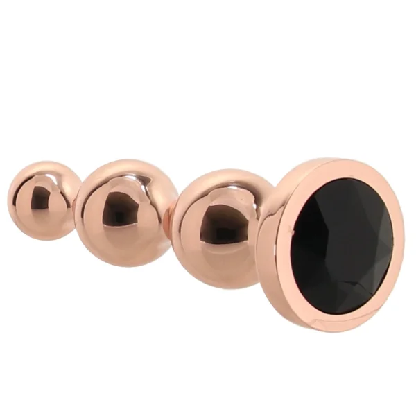 Gold Digger Metal Anal Beads - 1 Plug