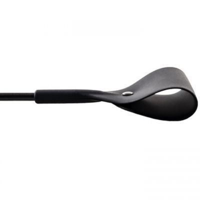Bondara Black Silicone Riding Crop 19 Inch