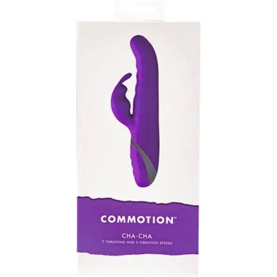 The Cha cha Rabbit Vibrator Purple 9 2 Inch