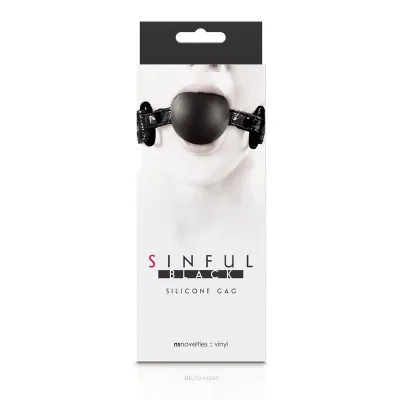 Sinful Silicone Gag Black