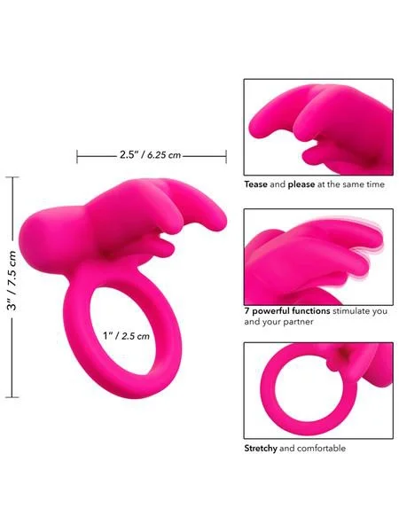 CalExotics Silicone Rechargeable Triple Clit Flicker