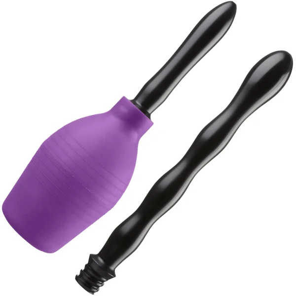 Cloud 9 Fresh + Deluxe Anal Enema Douche Kit Squeeze Bulb with Soft Nozzle 10.8oz
