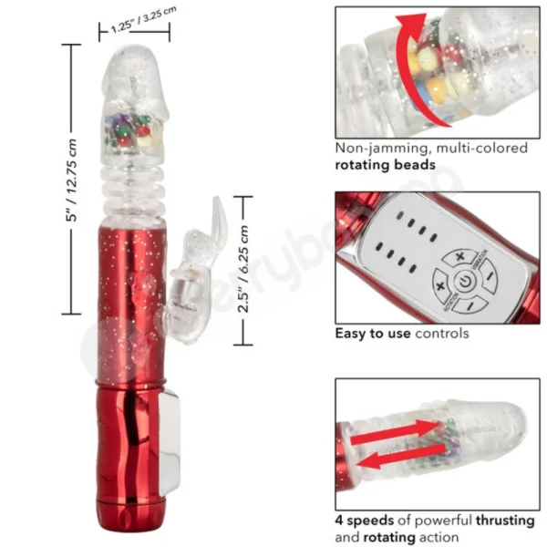 Naughty Bits Cumball Machine Thrusting Jack Rabbit Vibrator
