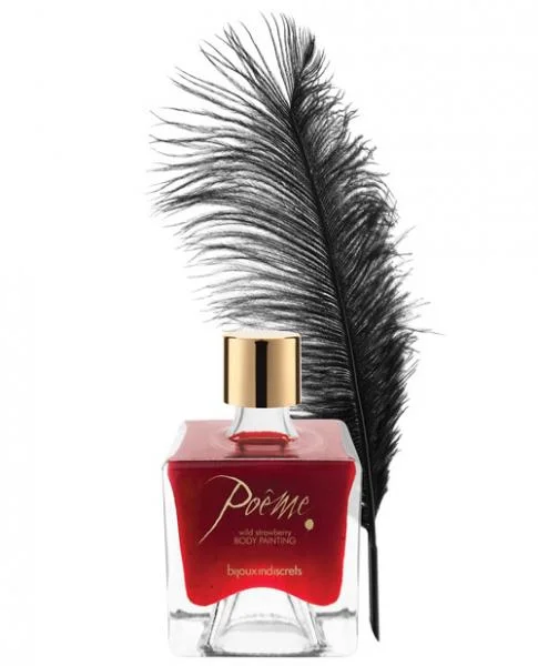 Poeme Wild Strawberry Edible Body Paint 1.8oz