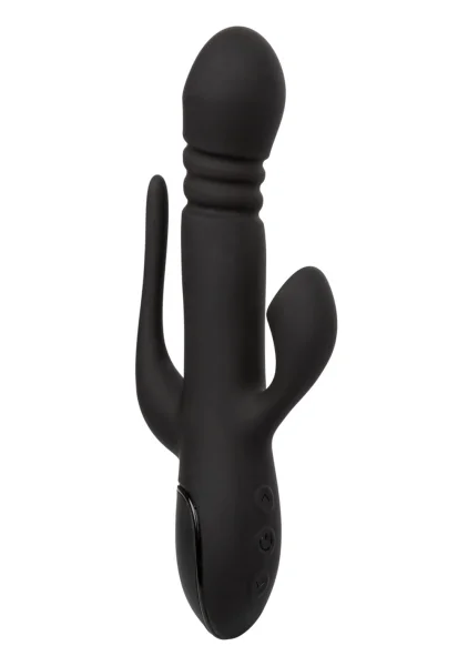 III Triple Euphoria Silicone Triple Stimulation Thrusting Vibrator With Clitoral Suction By CalExotics