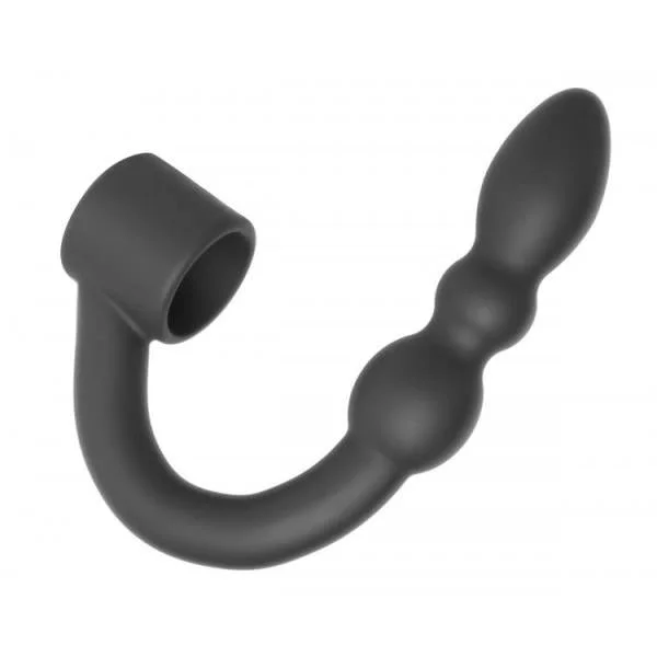 Silicone Shaft Ring With Flexible Beaded Anal Arm — image 6 of 8