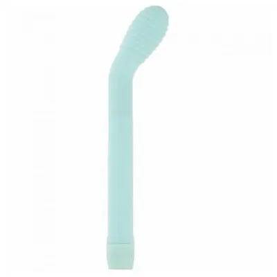 Velvet Touch Vibe G Spot Ribbed Vibrator Mint Green
