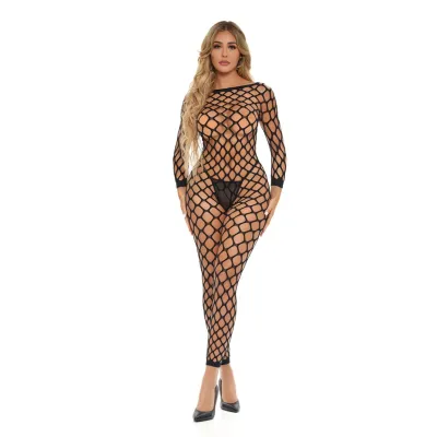 Crotchless Bodystocking One Size Black