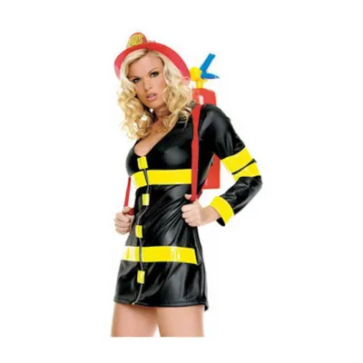 Fire Woman Black yellow Medium