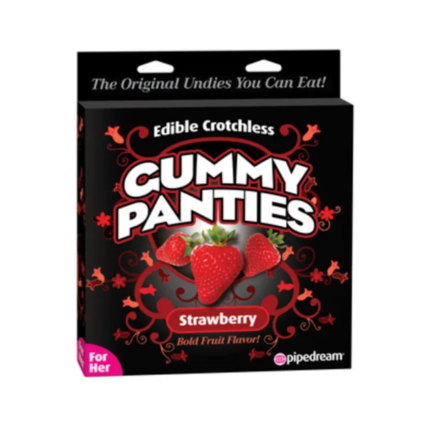 Edible Crotchless Gummy Panties-Strawberry
