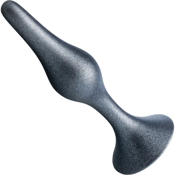 Anal Adventures Matrix Genesis 3-Piece Silicone Butt Plug Kit By Blush - Stellar Silver