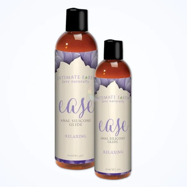 Intimate Earth Ease Relaxing Glide - Silicone-Based Lubricant for Anal Sex | 2oz