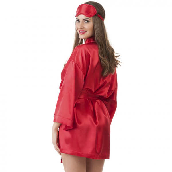 Lovehoney Red Satin Robe Gift Set