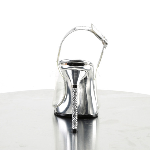 4 1/2 inches Heel, 1/4 inches PF Peep Toe Slingback Pump — image 4 of 4