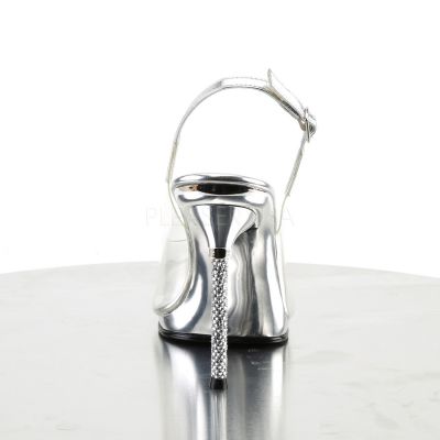 4 1 2 inches Heel 1 4 inches PF Peep Toe Slingback Pump