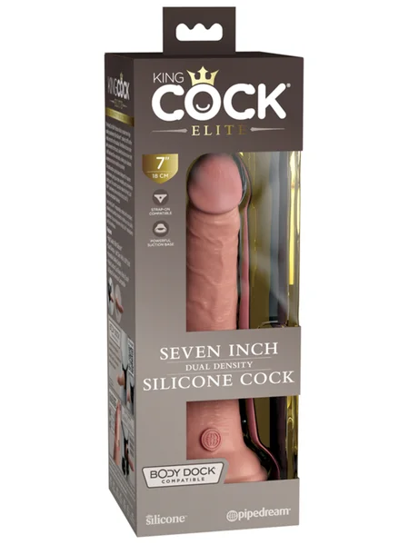 King Cock Elite 7 in. Silicone Dual Density Cock Light — image 6 of 8