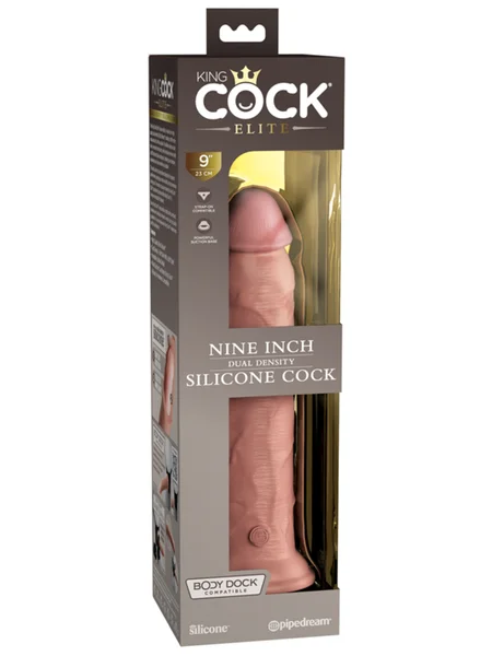King Cock Elite 9 in. Silicone Dual Density Cock Light — image 6 of 8