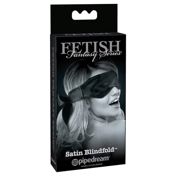 Black Satin Bondage Blindfold For Dom/Sub Play — image 11 of 11