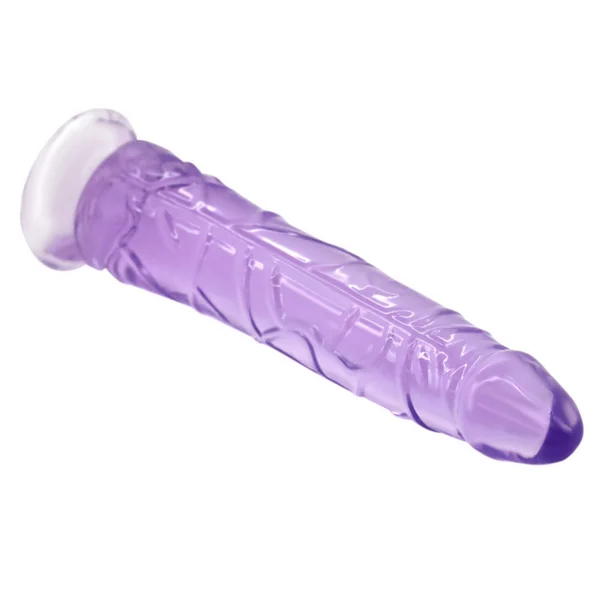 8 Inch Ultra Veined Translucent Jelly Dildo — image 13 of 13