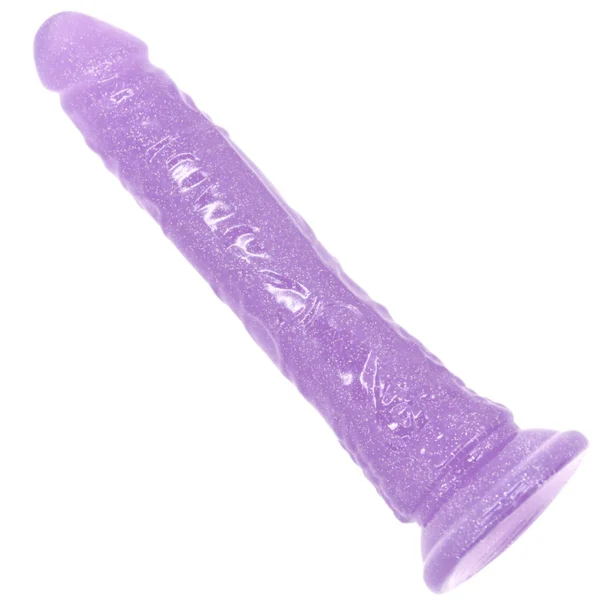 7.5+ Inch Sparkling Glitter Jelly Dildo — image 12 of 15