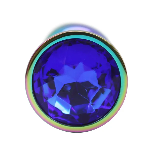 Rainbow Metal Anal Plug With Jewel — image 14 of 16