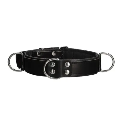 Ouch Bonded Leather Deluxe Bondage Collar