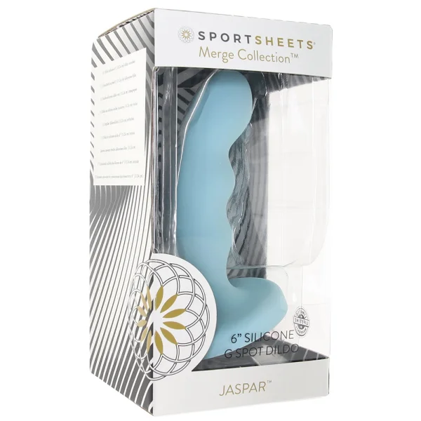Sportsheets Jasper 6” Silicone Dildo Blue