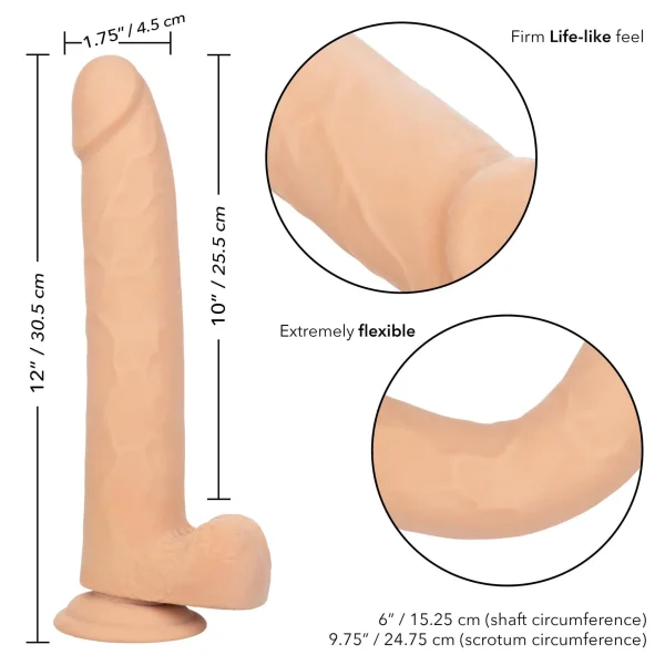 Size Queen 10 inch-25.5 Cm - Ivory