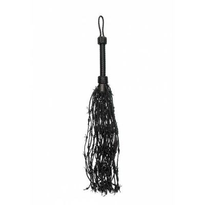 Ouch Pain Leather Barbed Wire Flogger