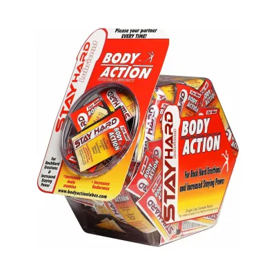 Body Action Stay Hard Display Bowl 250 3cc Pillow Paks