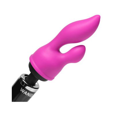 Euphoria G spot And Clit Stimulating Silicone Wand Massager Attachment Pink