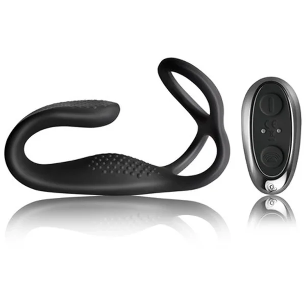 Rocks Off The-Vibe Cock and Ball Ring with Perineum Massager