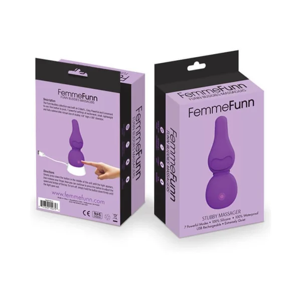 Femmefunn Funn Buddies Stubby Massager Purple