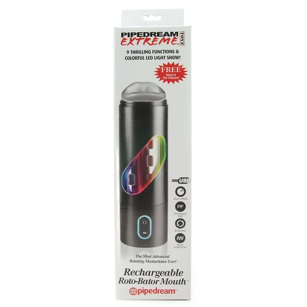 Rechargeable Roto-Bator Mouth - Penis Masturbator