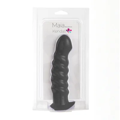 Kendall Silicone Dong Swirled Satin Finish Black