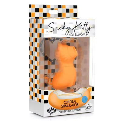 Sucky Kitty 7x Clitoral Stimulator Orange