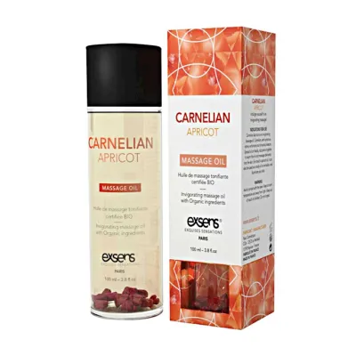 Organic Massage Oil With Stones Carnelian Apricot Apricot 100ml