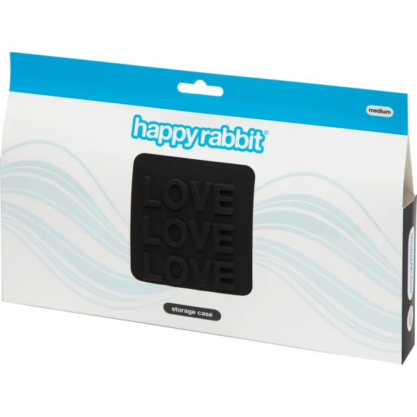 Happy Rabbit LOVE Medium Silicone Zip Storage Case 