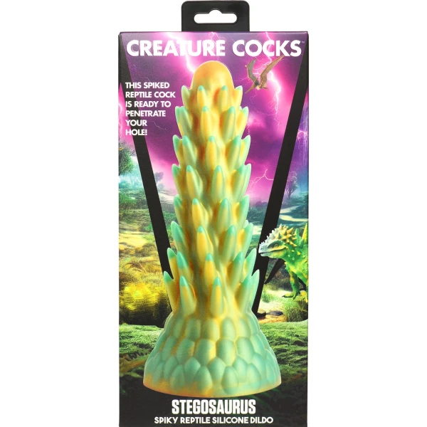 Creature Cocks - Stegosaurus Spiky Reptile Silicone Dildo