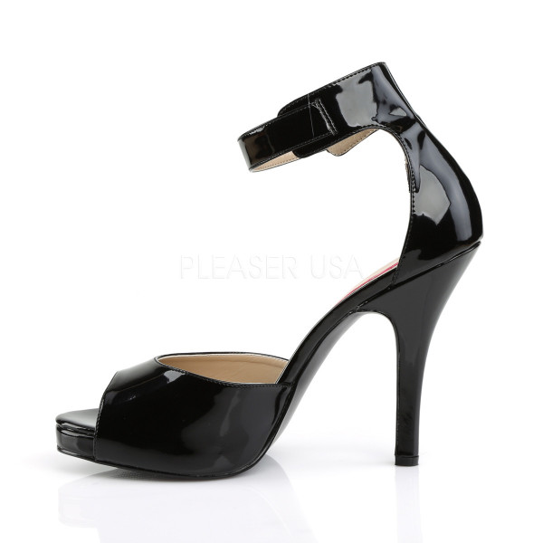 5 inches Heel, 1/2 inches PF Closed Back Sandal W/ Buckled Ankle Strap