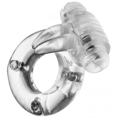 Magic Magnetic Rabbit Cock Ring Clear