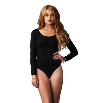 Opaque Bodysuit One Size Black