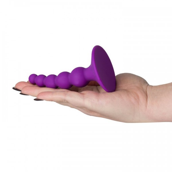 Bondara Purple Silicone Beaded Butt Plug – 4 Inch — image 4 of 4