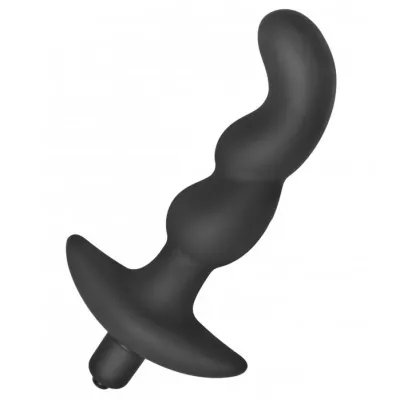 Onyx Vibrating Silicone Anal Plug None